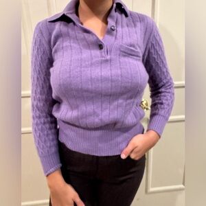 Gucci Purple Sweater 100% cashmere